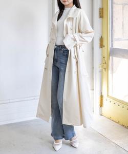 тренч со стоячим воротником