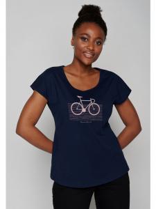 Футболка Bike Streak темно-синего цвета GreenBomb