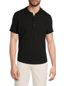 Рубашка-поло Pierce Stretch Cotton Monfrère, черный