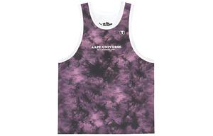 Вайбровый майка с логотипом в технике тай-дай Aape, коричневый