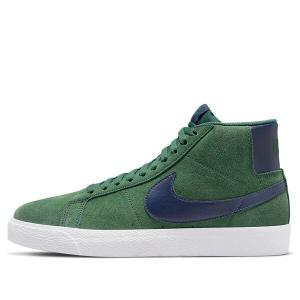 Кроссовки zoom blazer mid sb 'noble green' Nike, зеленый