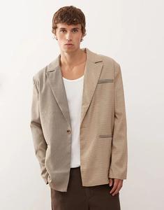 Восстановленный винтажный клетчатый блейзер