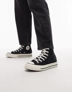 Кеды Converse Chuck 70 Hi с черным леопардовым принтом