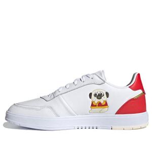 Кроссовки neo courtmaster красные Adidas, белый