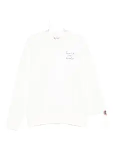 Свитшот с круглым вырезом Mc2 Saint Barth, белый