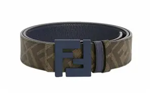 FENDI Ремень реверсивный с FF-мотивом, Blue
