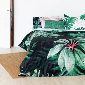 Пододеяльник цвета черного дерева 155 х 220 см, 100% хлопок, сделано в Европе. HAPPY FRIDAY S.L.