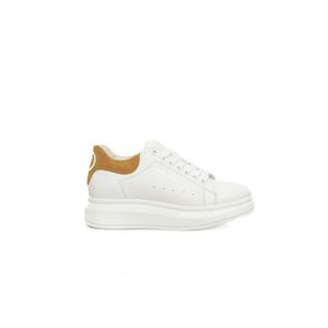 Белые кожаные женские кроссовки CERRUTI 1881