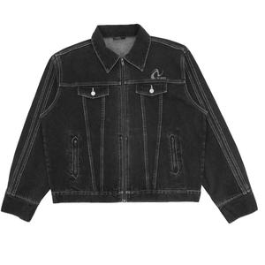 Nerdy Джинсовая куртка унисекс угольная, Charcoal