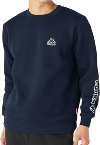 Мужская толстовка Kappa 245366, логотип One-Point, флисовая подкладка, темно-синий