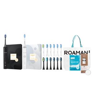 Высокоэффективная умная электрическая зубная щетка Smart Fashion с звуковыми вибрациями, несколько режимов, парная T3 ROAMAN, серебро