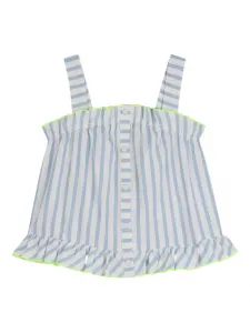 Топ в полоску с оборками Billieblush, белый