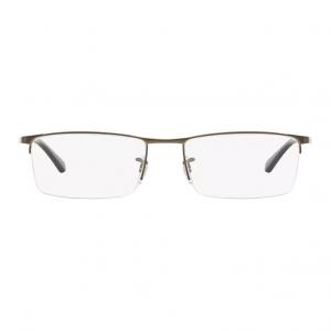 RayBan Металлическая оправа для очков неправильной формы унисекс в цвете ганметалл, Gunmetal