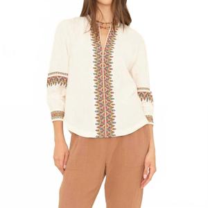 Топ из хлопка Mina цвета Oysterette Xirena, Oysterette