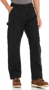 Брюки Carhartt Men's Loose Fit Washed Duck Insulated, Black