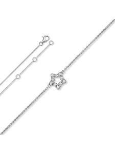 ONE ELEMENT Колье в виде звезды из циркония, изготовленное из серебра 925 пробы, диаметр 45 см