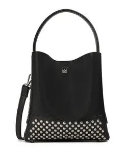 Сумочка с серебряными заклепками Kazar, черный