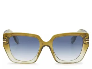 Солнцезащитные очки большого размера Kelly & Katie Fiesta, темно-зеленые