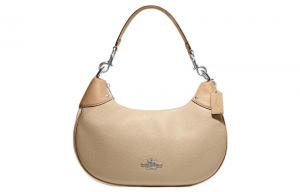 Сумка через плечо из галантерейной кожи Mara, полумесяц, женская ручная сумка, наплечная сумка Tubas цвета хаки COACH