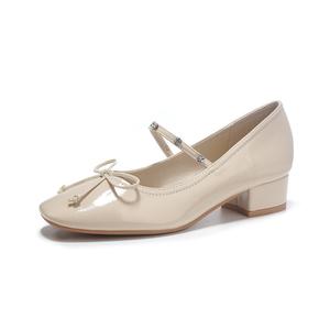 Туфли Мэри Джейн на массивном каблуке для женщин TATAYA, Black