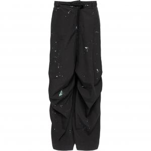 Штаны с эффектом брызг краски MM6 Maison Margiela, черный