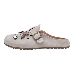 Тихие устойчивые к истиранию нескользящие закрытые тапочки women's XMISTUO, бежевый