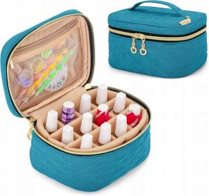 Органайзер для косметики, маленький для лака для ногтей Yarwo бирюзовый IDDA Herbal