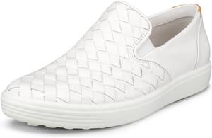 Женские слипоны ECCO Soft 7 Woven 3.0, белый