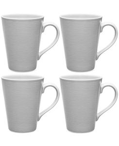 Набор из 4 кружек Swirl Noritake, серый