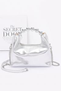 Металлическая сумка с шаровидной ручкой FASHNZFAB, серебряный