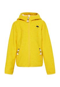 Флисовая куртка Schmuddelwedda Strickfleeceblouson Mit Teddyfutter, цвет Dunkelgelb Melange