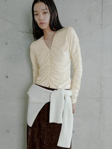 Сборчатый крой топ Miesrohe, цвет Ivr[003]