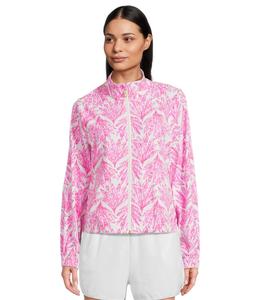 Куртка Lilly Pulitzer Aegean Jacket UPF 50+, цвет Pink Bliss Shady Babe
