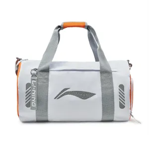 LINING Полиэстеровая дорожная сумка 30 литров унисекс белый и морковно-оранжевый, ABLT071-3 White/Carrot Orange