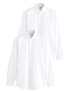 Рубашка на пуговицах классического кроя Next, белый