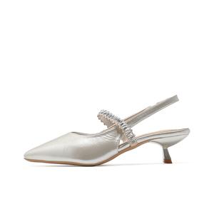 Take the Qin Тонкие каблуки на шпильке женские шампань, цвет Champagne