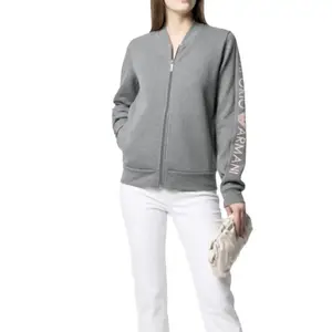 Свитшот с логотипом Emporio Armani, серый