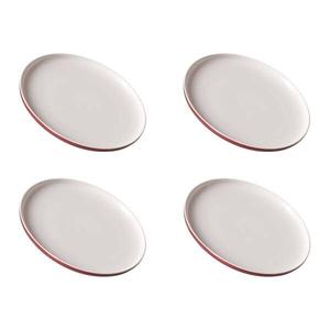 Набор обеденных тарелок jasper, 4 шт. Ritzenhoff, красный