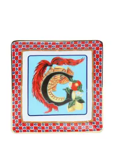 Поднос с цветочным узором (15 x 15 см) Baci Milano, синий