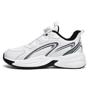 Black-tailed deer Бежевые кроссовки Unisex с амортизацией, противоскользящей подошвой и покрытием Mid Top для бега, утепленные белым флисом, цвет A White Fleece-Lined