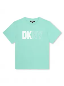 Футболка с логотипом Dkny Kids, зеленый