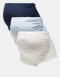 Комплект из 3 бразильских трусов с принтом "пуанты" Lindex для беременных бело-синего цвета