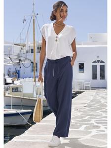 Костюмные брюки LASCANA, синий