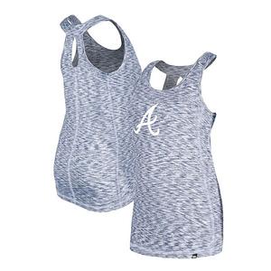 Женский топ с вырезом на спине Atlanta Braves в синем цвете space dye New Era