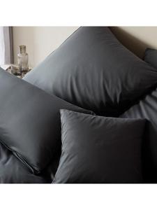 Постельное белье из вельвета антрацитового цвета Elegante, 40 x 80 см