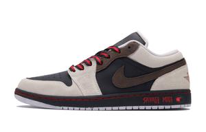 Jordan Кроссовки для скейтбординга Air 1 $avage с нескользящей подошвой, унисекс, бежевые, черные, бежевые