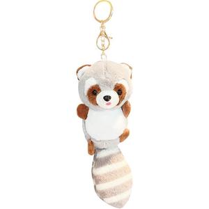 Очаровательный талисман енот, тканевая кукла аксессуары, брелок куклы плюшевый подвес Bowl