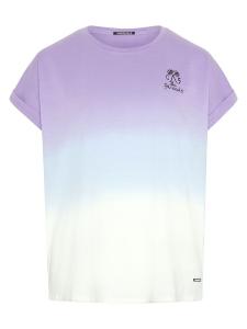 Футболка CHIEMSEE im Dip-Dye-Look mit Stickerei , Lilac