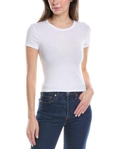 Укороченная спортивная футболка James Perse, белый