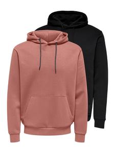 Толстовка / худи Ceres в черном / красном цвете ONLY & SONS